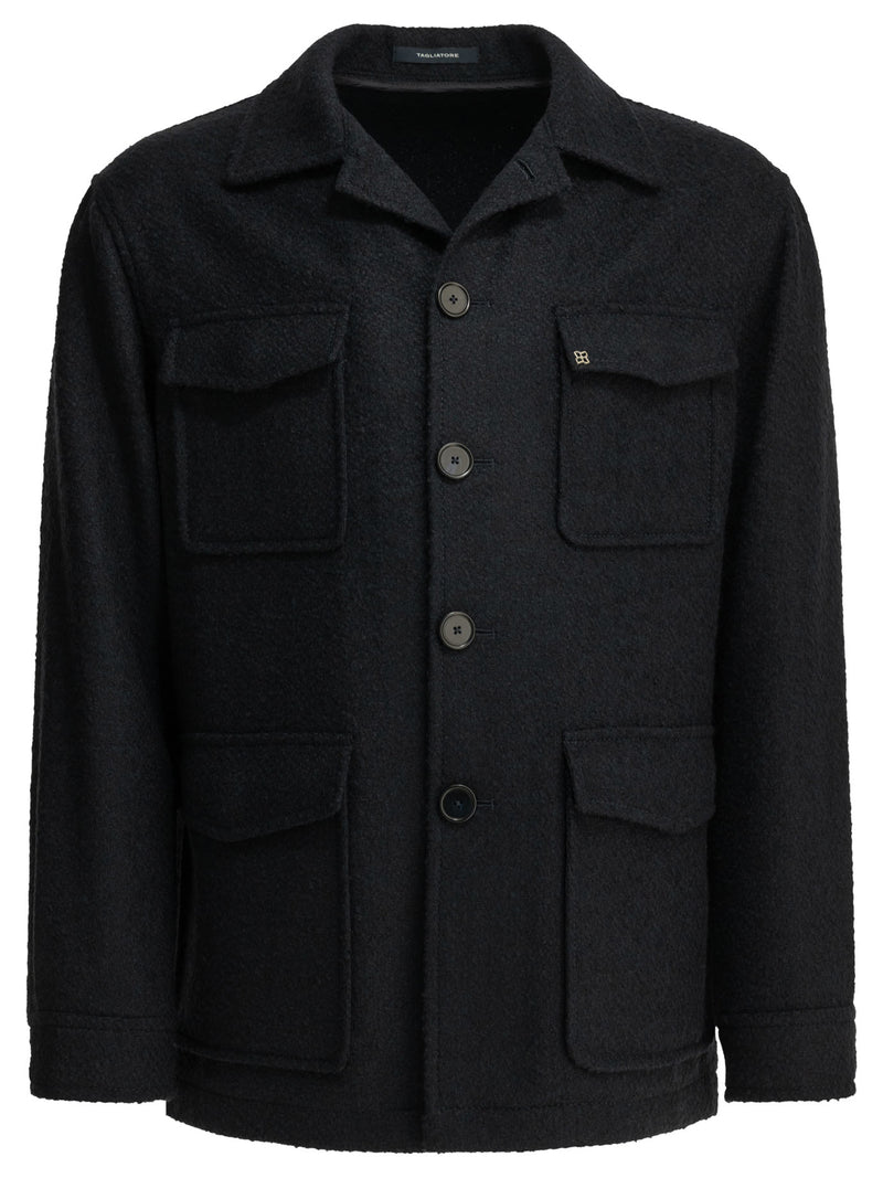Tagliatore Tagliatore Milton Overshirt Jacket Blue - World Class Fashion