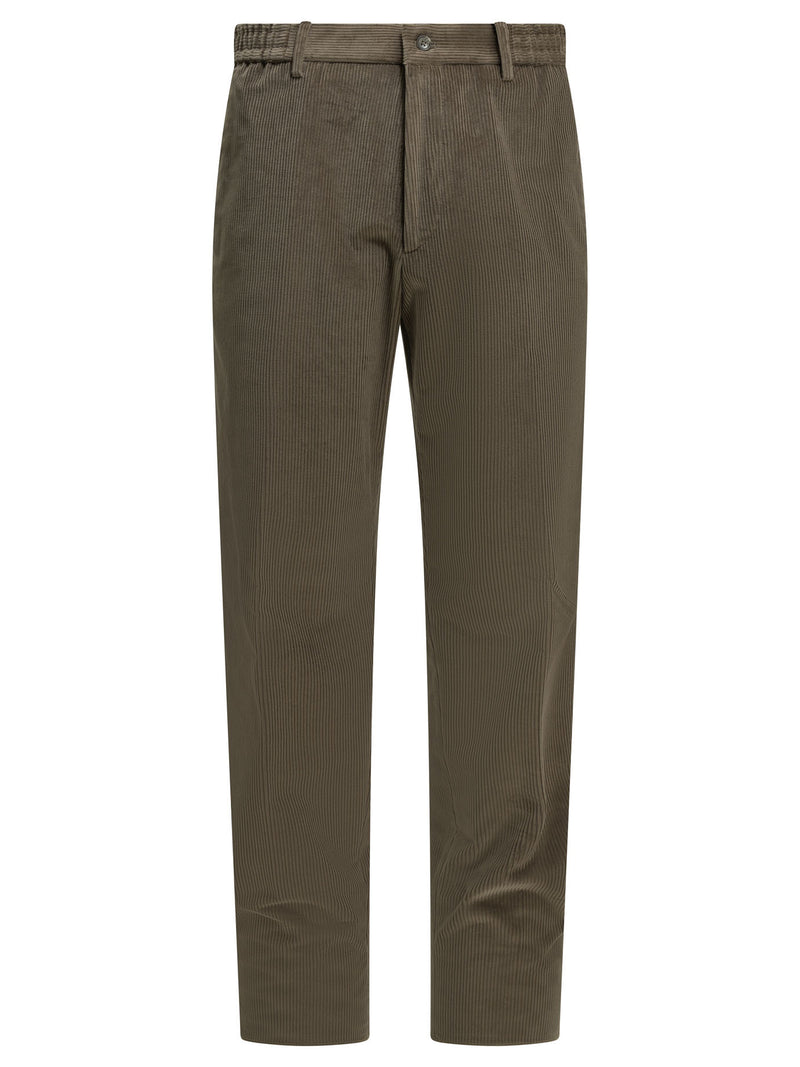 Tagliatore Tagliatore Corduroy Pants Brown Men - World Class Fashion