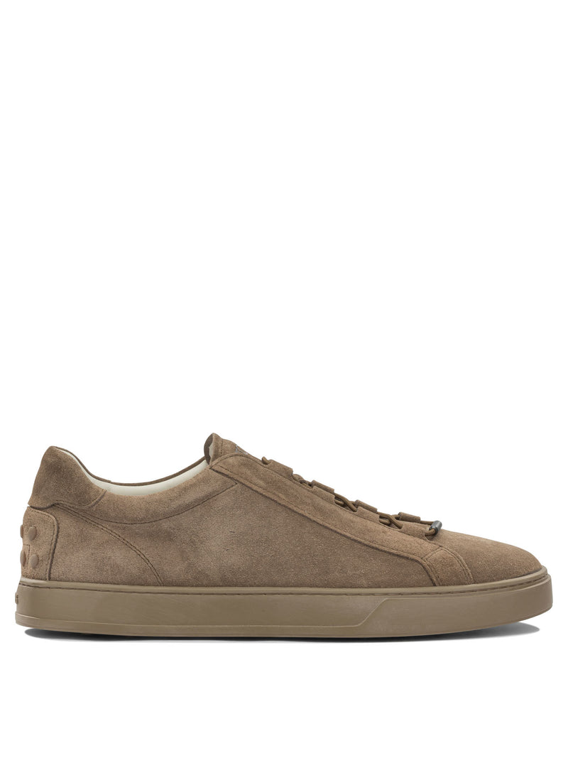 Tod’s Tod's Men Sneakers Beige Calfskin - World Class Fashion