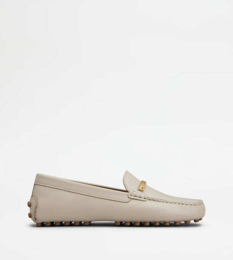 Tod’s Tod's Women Calf Leather Loafers White - World Class Fashion
