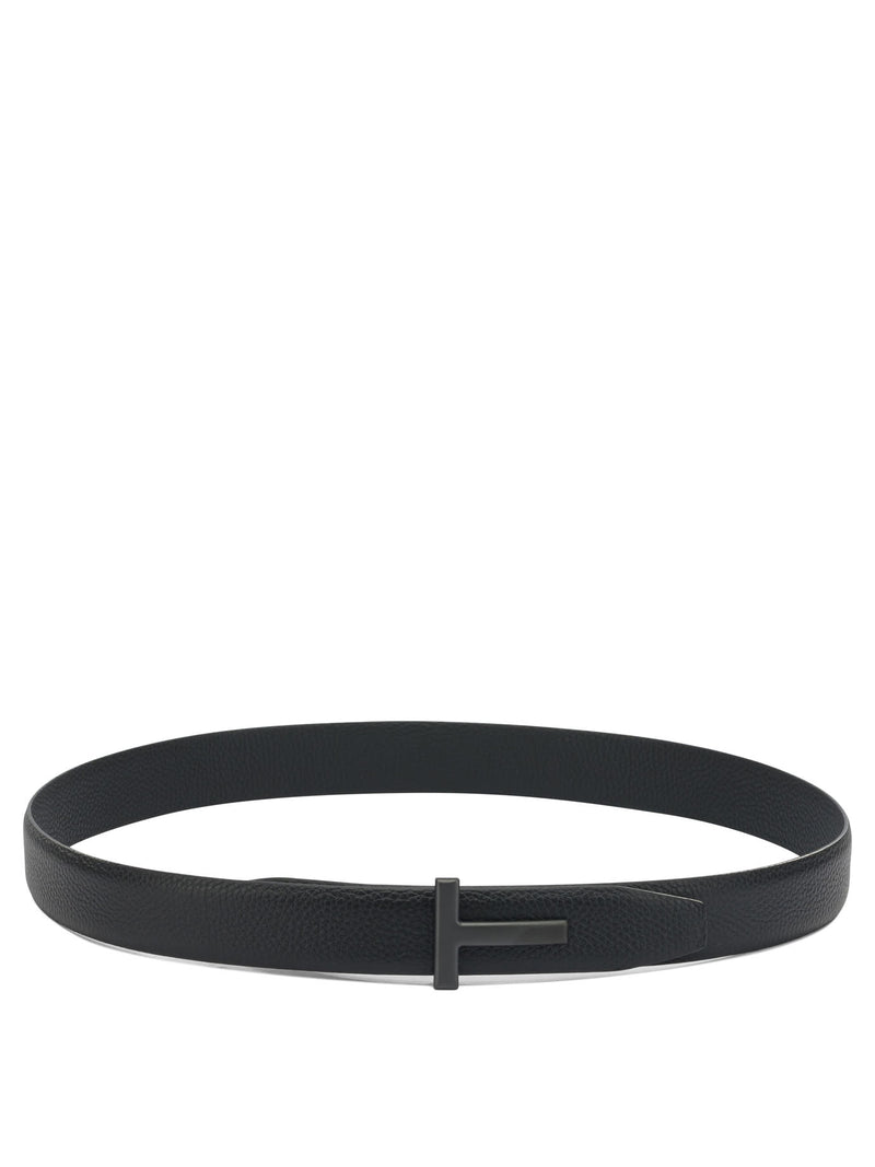 Tom Ford Cinturón T Icon de Tom Ford en negro - World Class Fashion