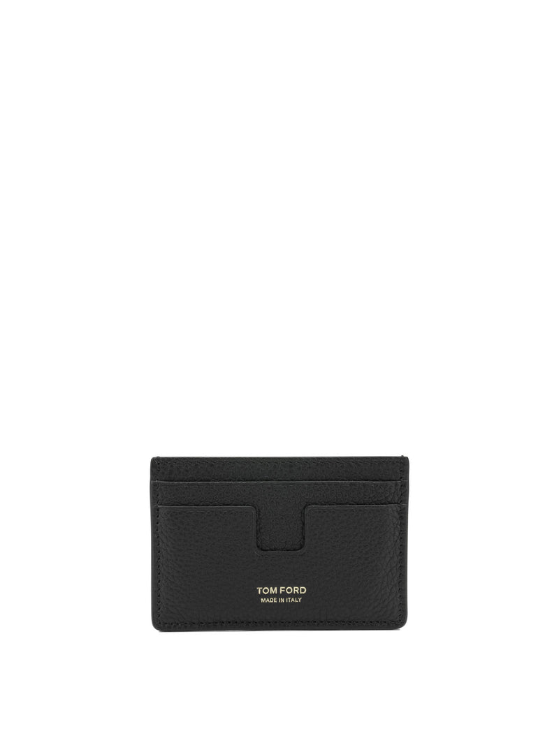 Tom Ford Tom Ford T Line Card Holder Black - World Class Fashion