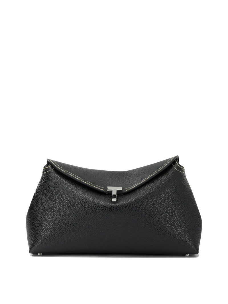 Toteme Bolso de mano Toteme T-lock Clutch Bag negro para mujer - World Class Fashion
