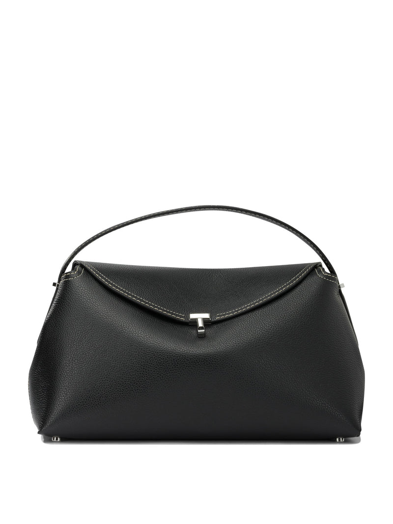 Toteme Bolso de mano mediano Toteme T-lock negro - World Class Fashion