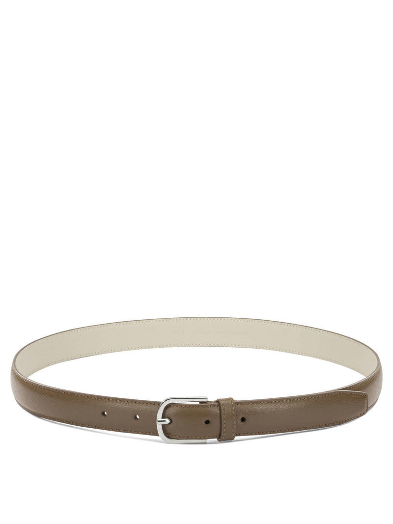 Toteme Toteme Slim Leather Belt Brown Women - World Class Fashion
