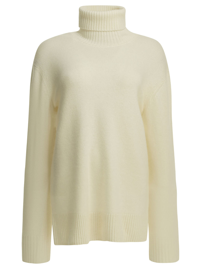 Toteme Suéter de cuello alto Toteme de cachemir blanco para mujer - World Class Fashion