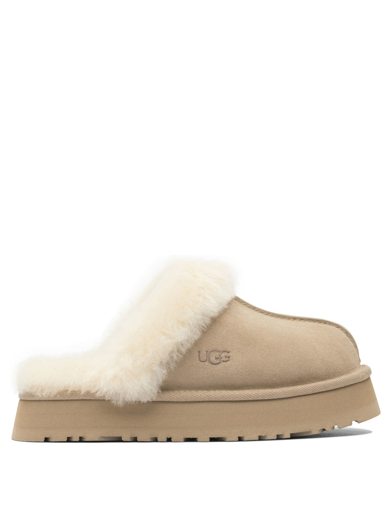 Ugg Ugg Disquette Slippers Beige Women - World Class Fashion