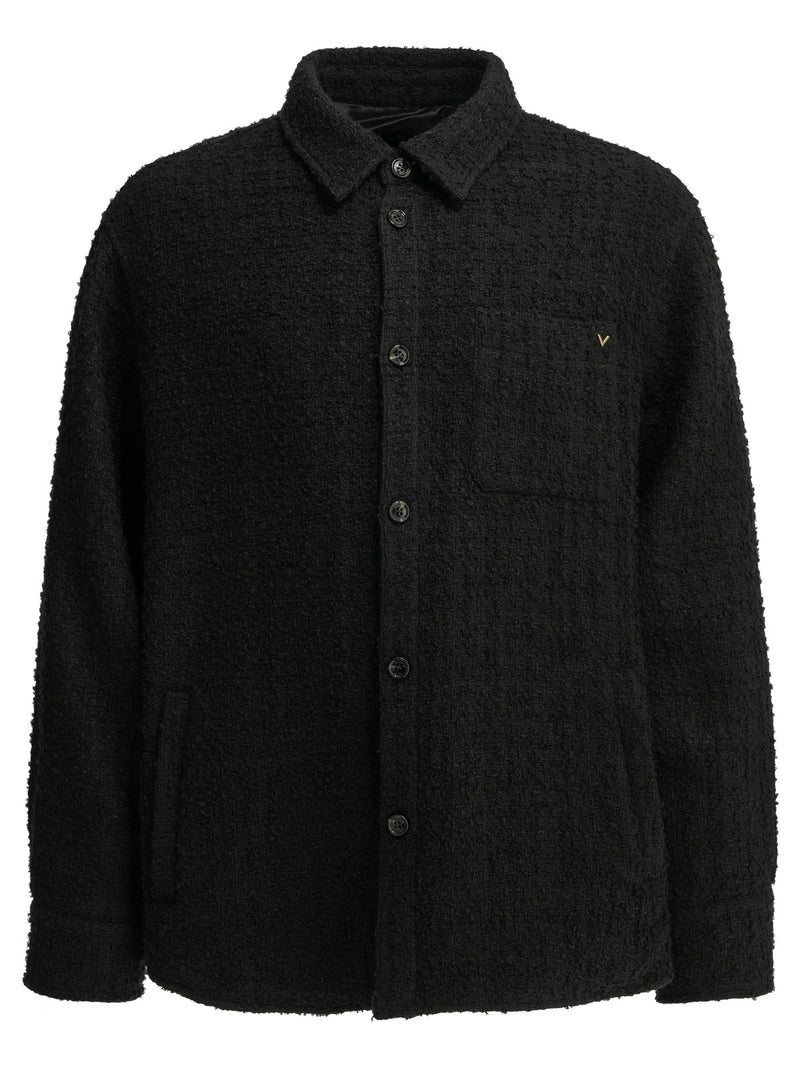 Valentino Valentino Vgold Overshirt Jacket Black - World Class Fashion