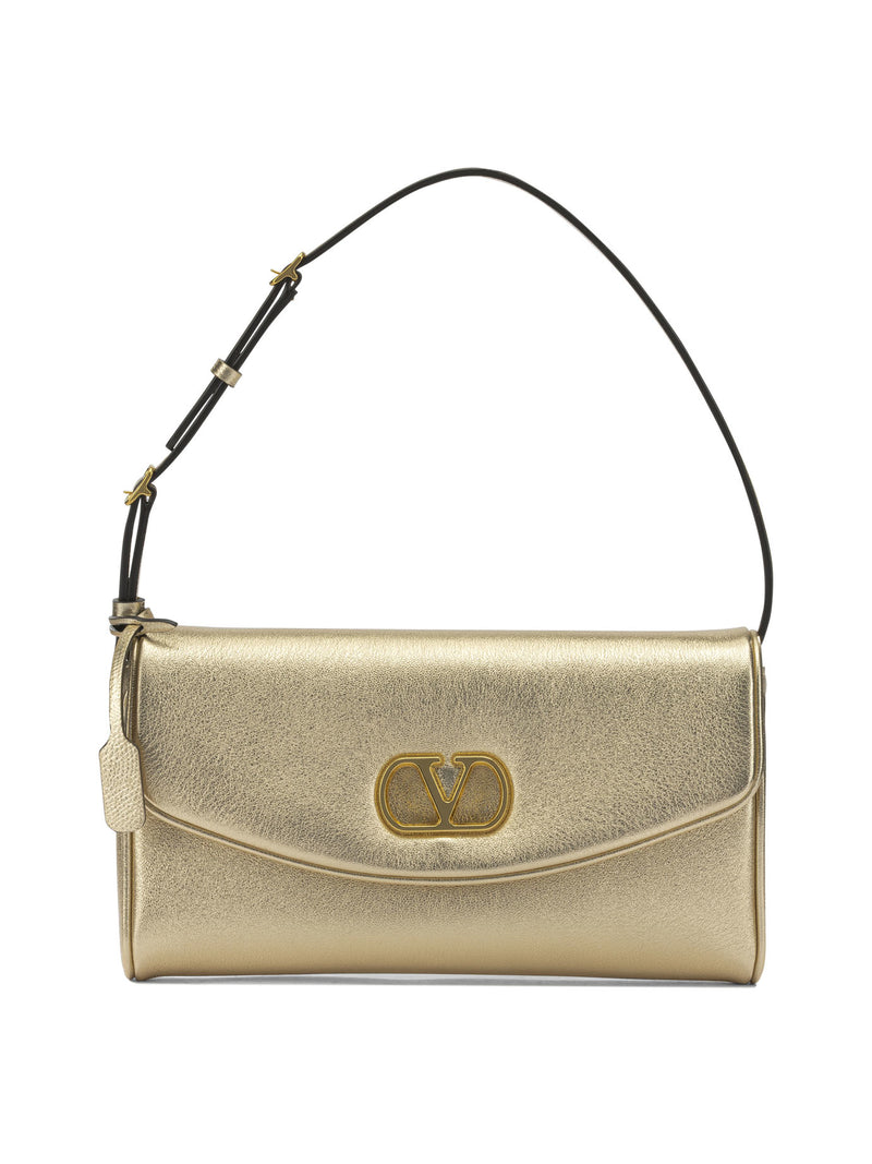 Valentino Garavani Valentino Garavani Devain Small Shoulder Bag Gold - World Class Fashion