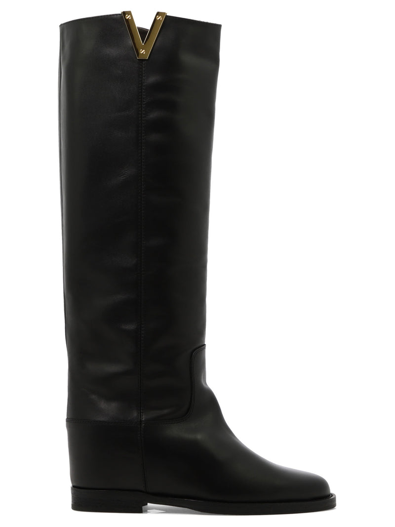 Via Roma 15 Via Roma 15 Monica Nero Black Women Boots - World Class Fashion