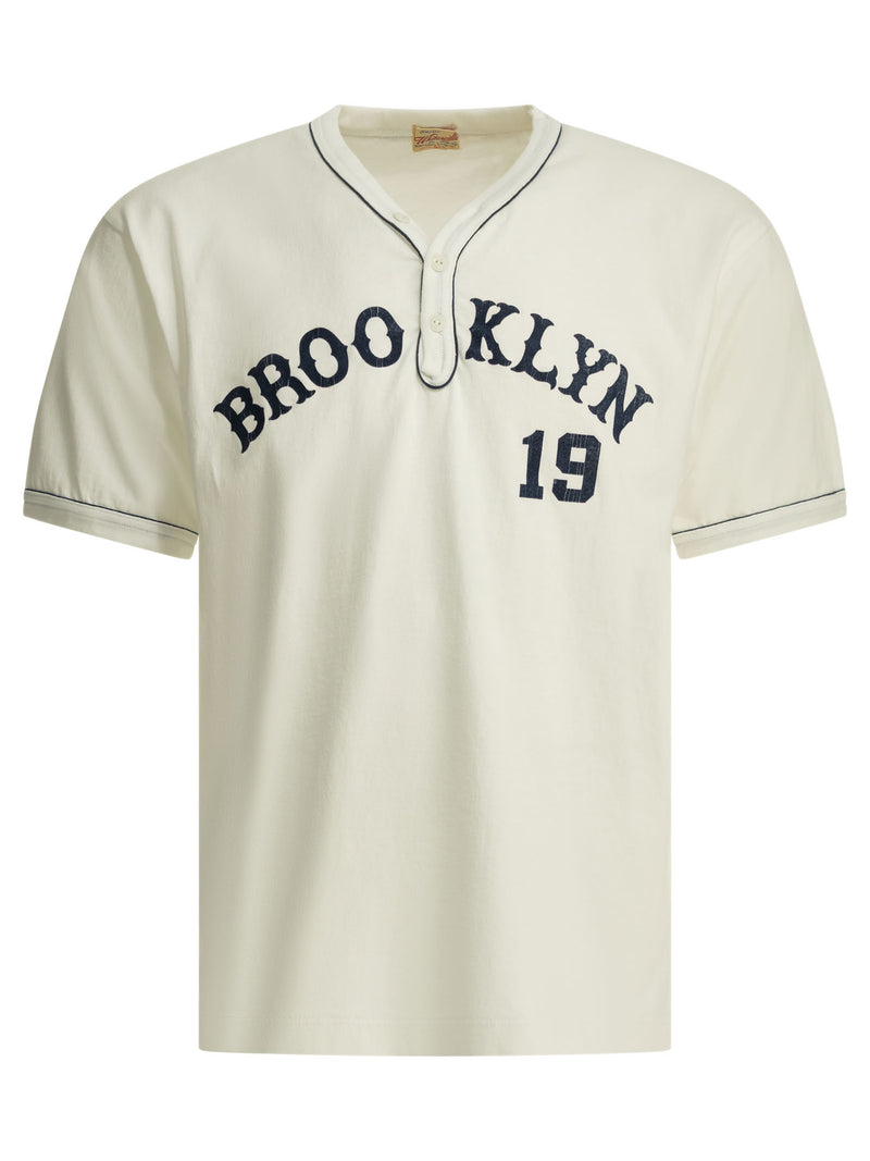 Whitesville Whitesville Brooklyn 19' Baseball Henley T-shirt White - World Class Fashion