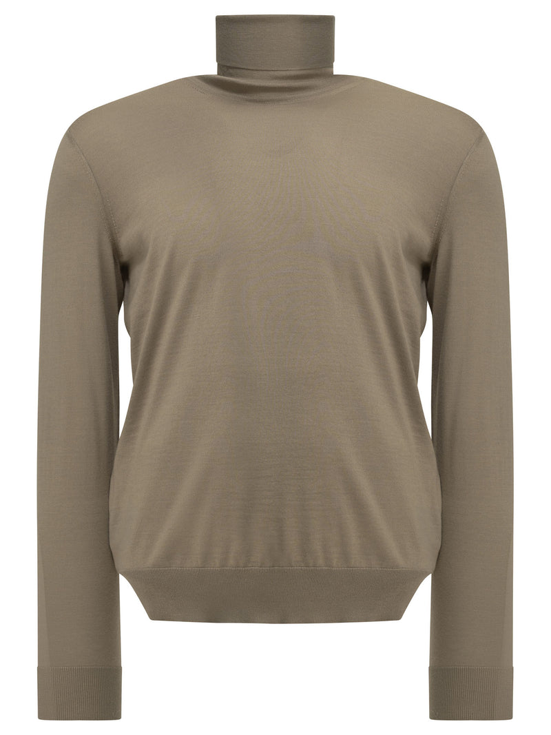 Zegna Zegna Cashmere Turtleneck Sweater Beige Men - World Class Fashion