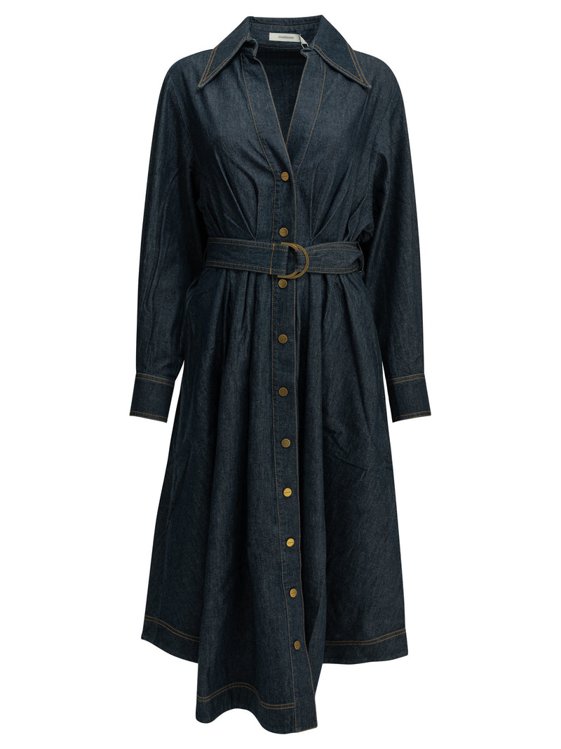 Zimmermann Zimmermann Midi Shirtdress Blue Women - World Class Fashion