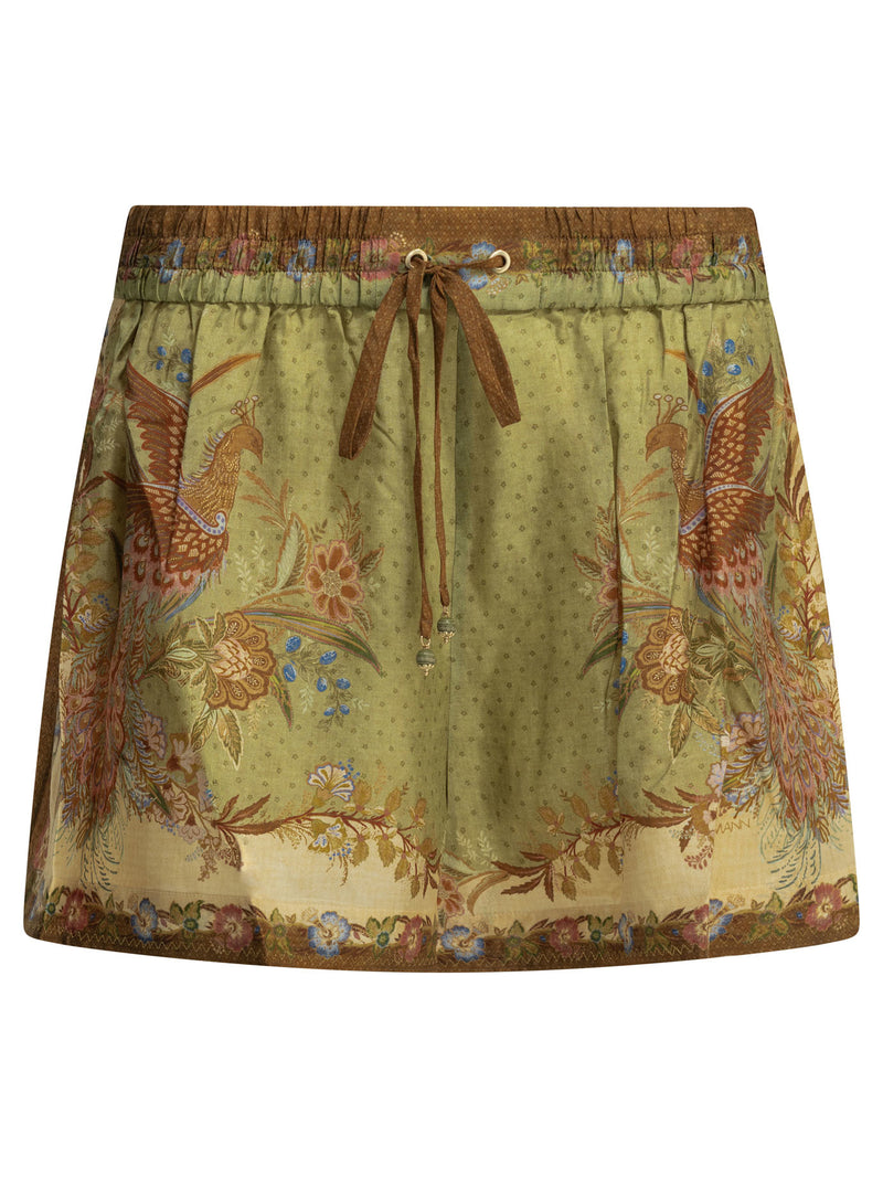 Zimmermann Zimmermann Indra Relaxed Lace-up Shorts - World Class Fashion