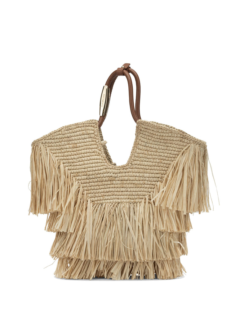 Zimmermann Bolso Mediano Zimmermann Goldentime Beige - World Class Fashion