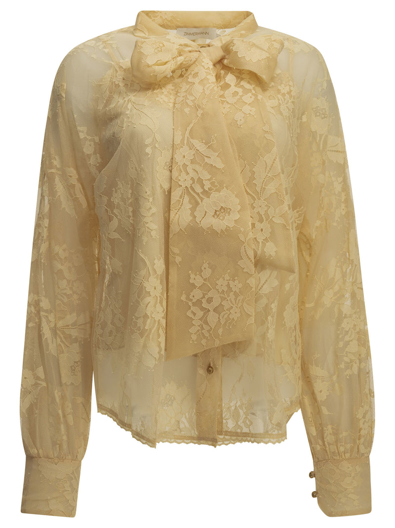 Zimmermann Zimmermann Lace Blouse Beige Women - World Class Fashion