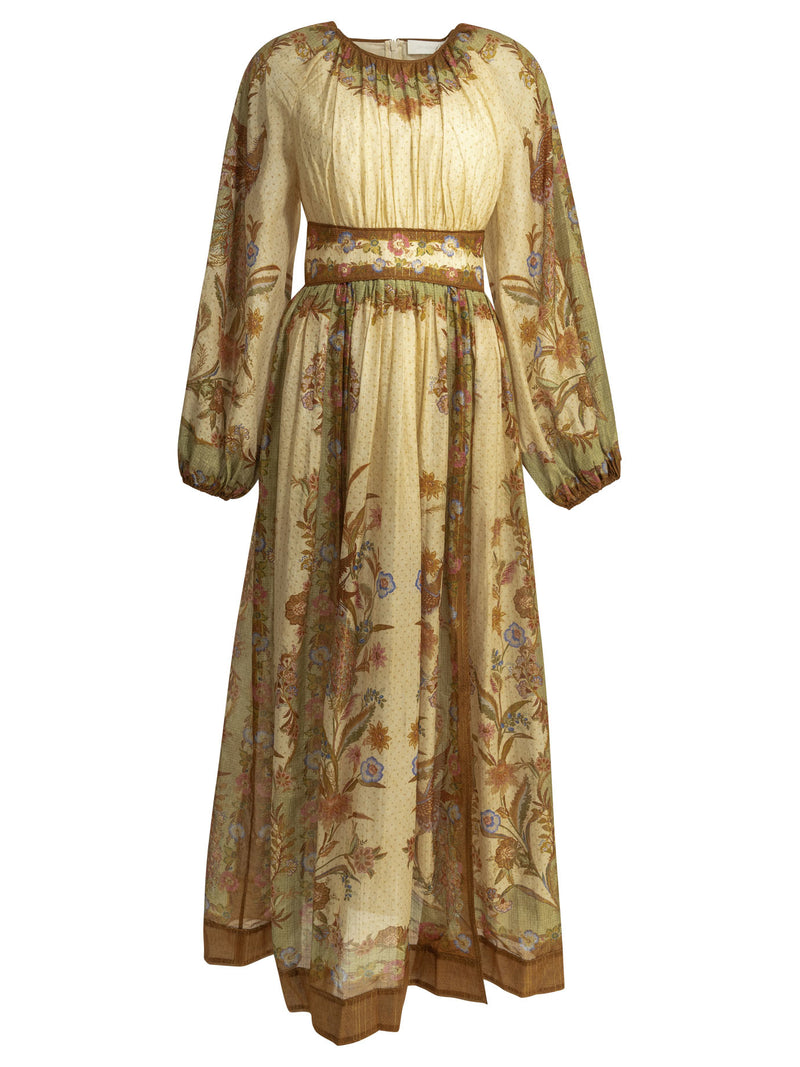 Zimmermann Zimmermann Indra Vestido largo beige para mujer - World Class Fashion