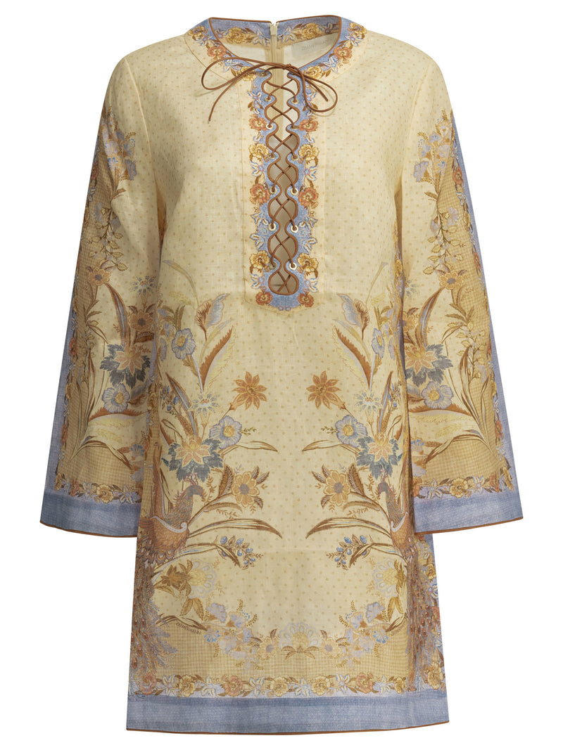 Zimmermann Zimmermann Indra Short Dress Beige Women - World Class Fashion