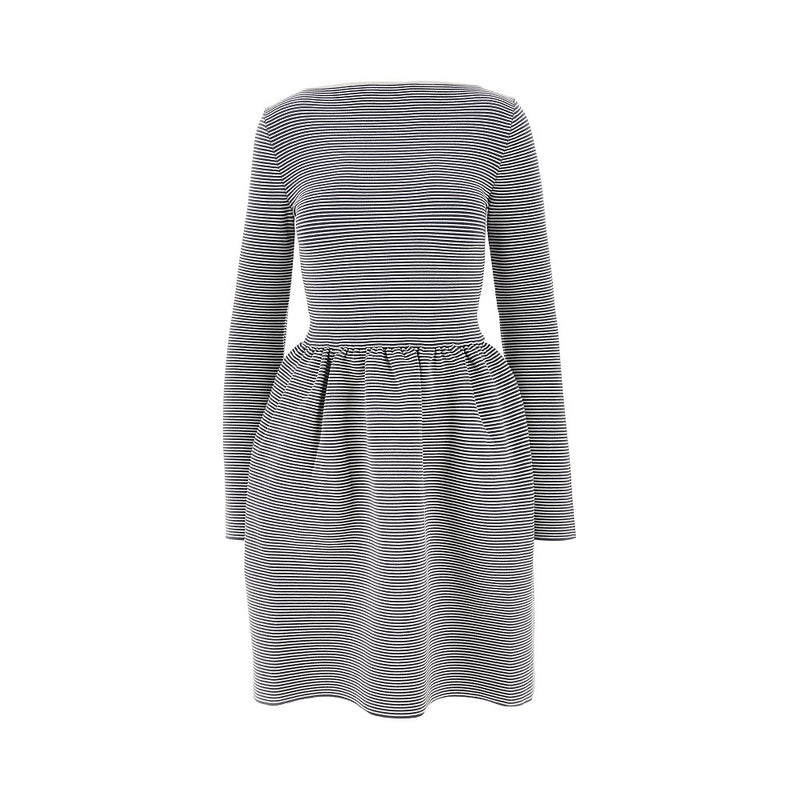 Emporio Armani Emporio Armani Ottoman Jersey Mini Dress Grey - World Class Fashion