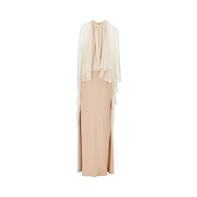Alberta Ferretti Alberta Ferretti Enver Satin Long Dress Pink - World Class Fashion