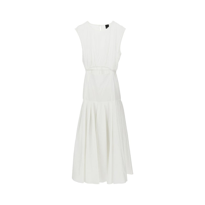 Pinko Pinko Poplin Midi Dress White Women - World Class Fashion