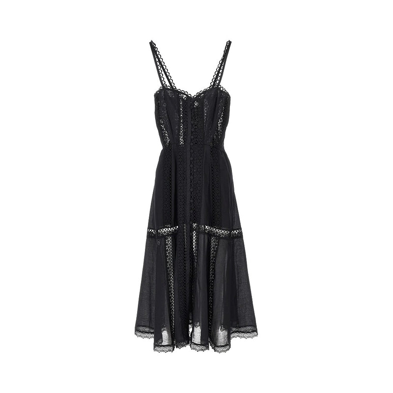 Charo Ruiz Charo Ruiz Dafelle Ankle-length Dress Black - World Class Fashion