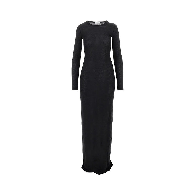 7 For All Mankind 7 For All Mankind Jersey Long Dress Black Women - World Class Fashion