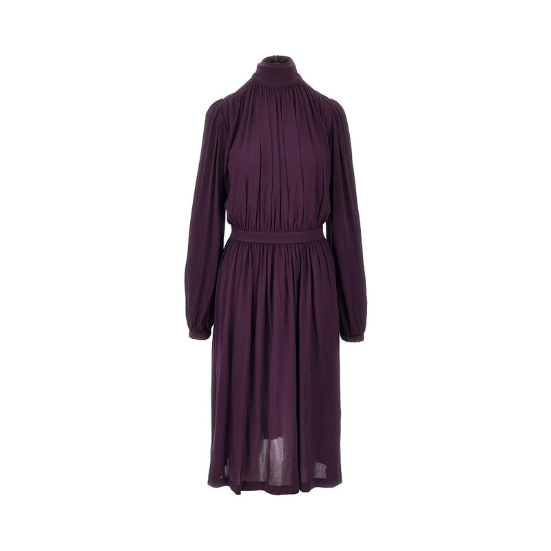 Gucci Gucci Crepe Jersey Midi Dress Purple Women - World Class Fashion