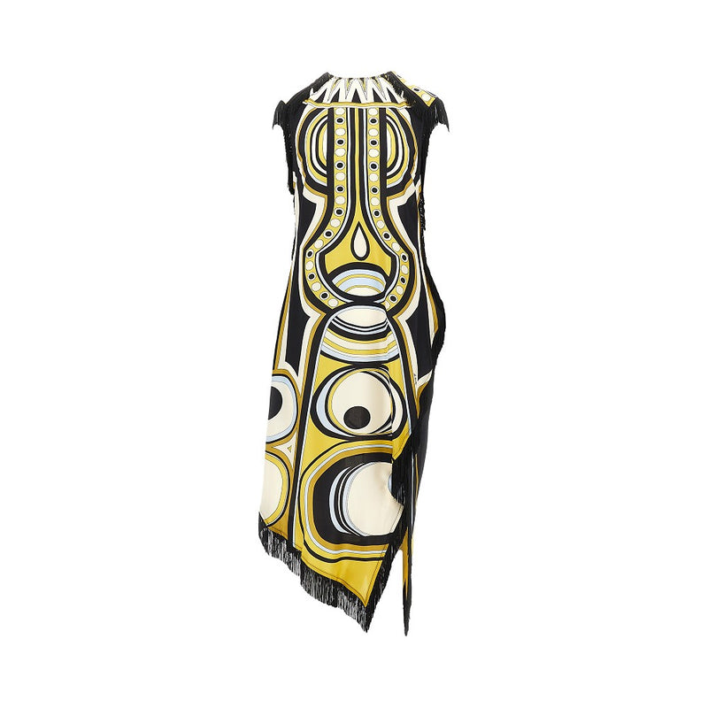 La Double J La Double J Silk Scarf Midi Dress Multicolor - World Class Fashion