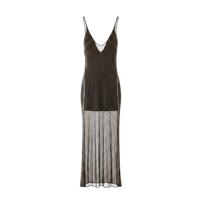 Venuja Venuja Crystal Strapless Mini Dress Brown Women - World Class Fashion