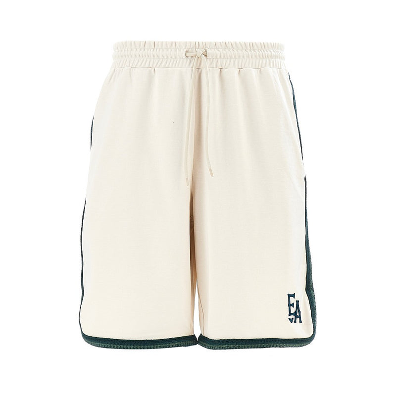 Emporio Armani Emporio Armani Eagle Club Jersey Shorts Beige - World Class Fashion