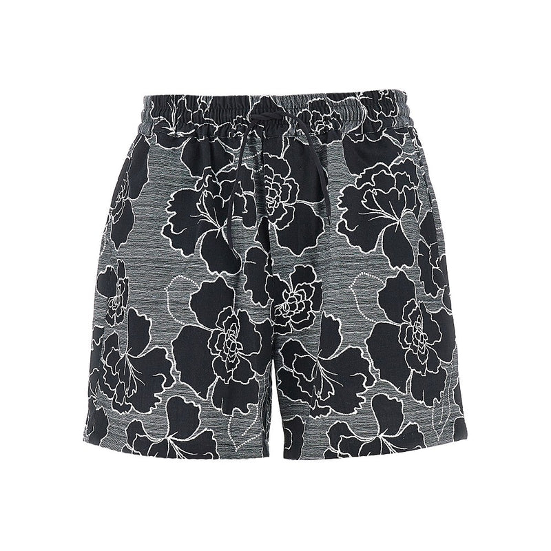 Les Deux Les Deux Charlie Poppy Cotton-blend Shorts Black - World Class Fashion