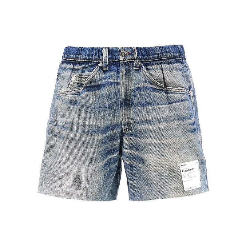 Satisfy Satisfy Denim Print Peaceshell™ Shorts - World Class Fashion