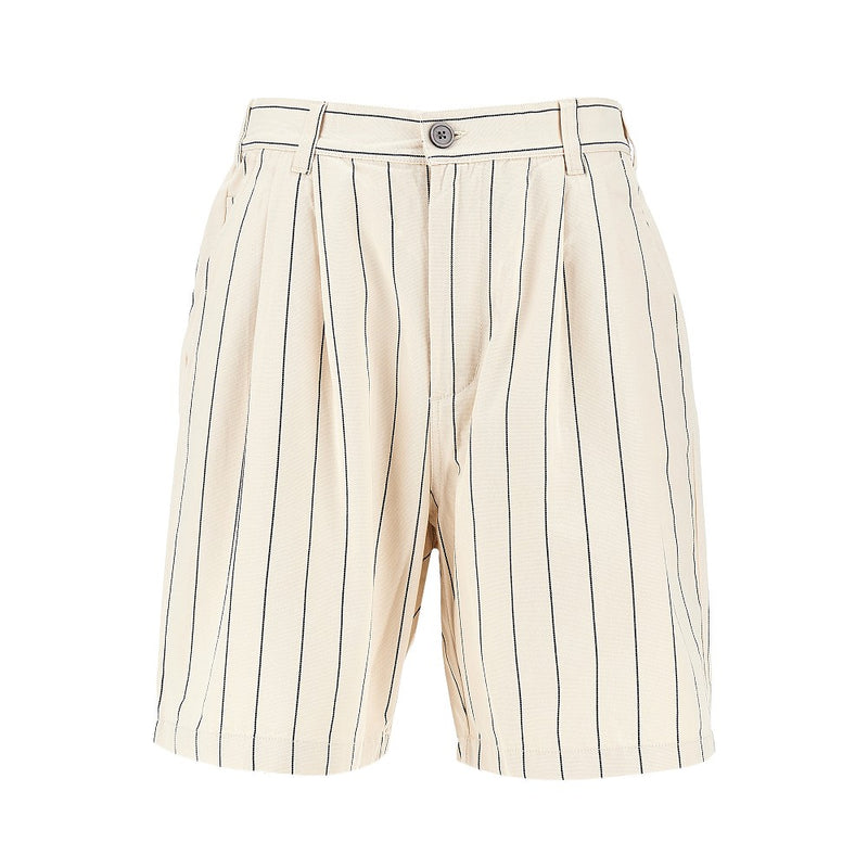 Obey Obey 'Foster' Pinstriped Shorts With Darts - World Class Fashion