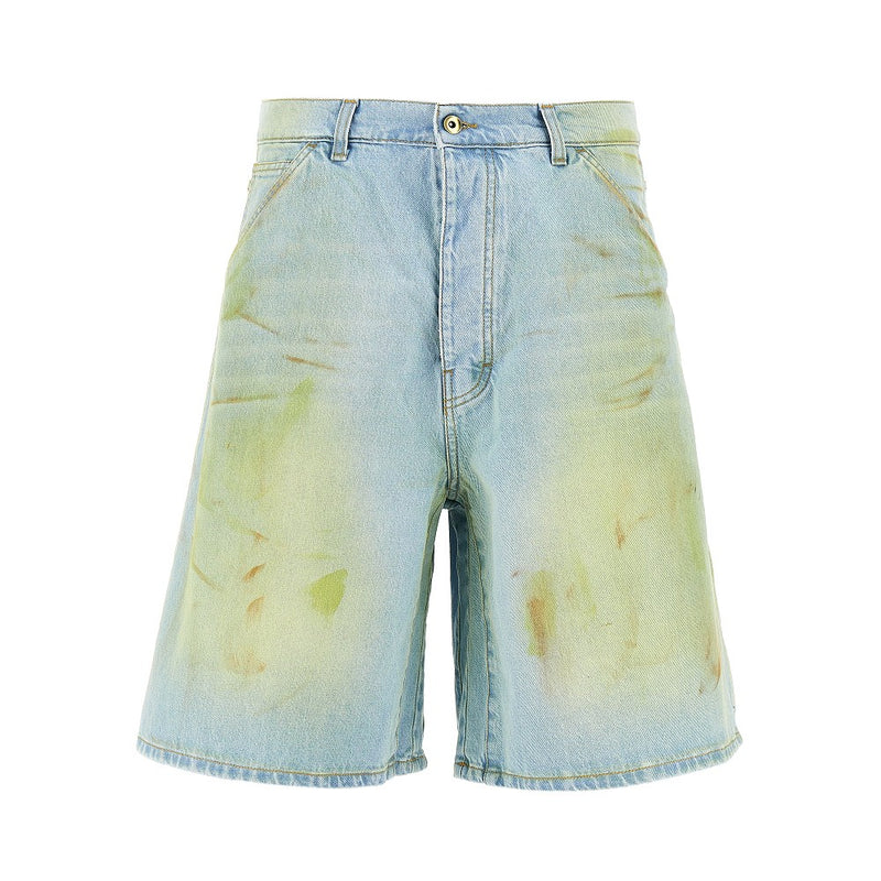 C.9.3 C.9.3 Stained-effect Denim Shorts - World Class Fashion
