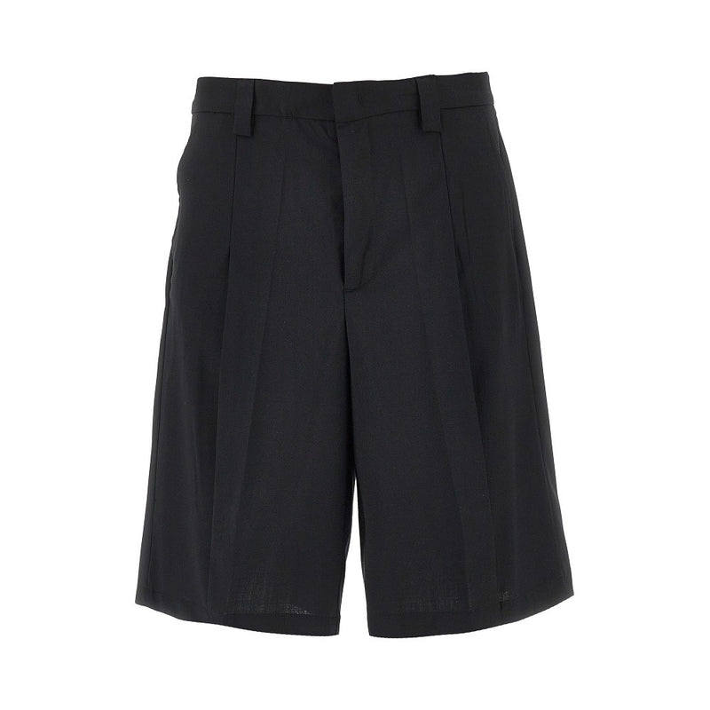 C.9.3 C.9.3 Wool-blend Canvas Bermuda Shorts - World Class Fashion