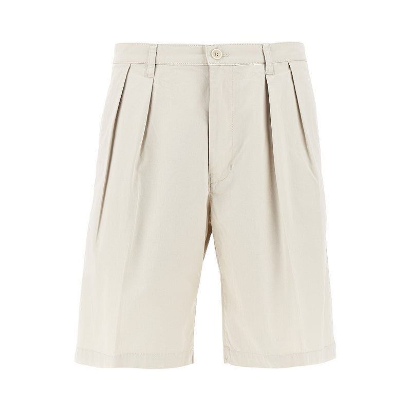 Aspesi Aspesi Cotton Shorts with Double Dart Beige Men - World Class Fashion