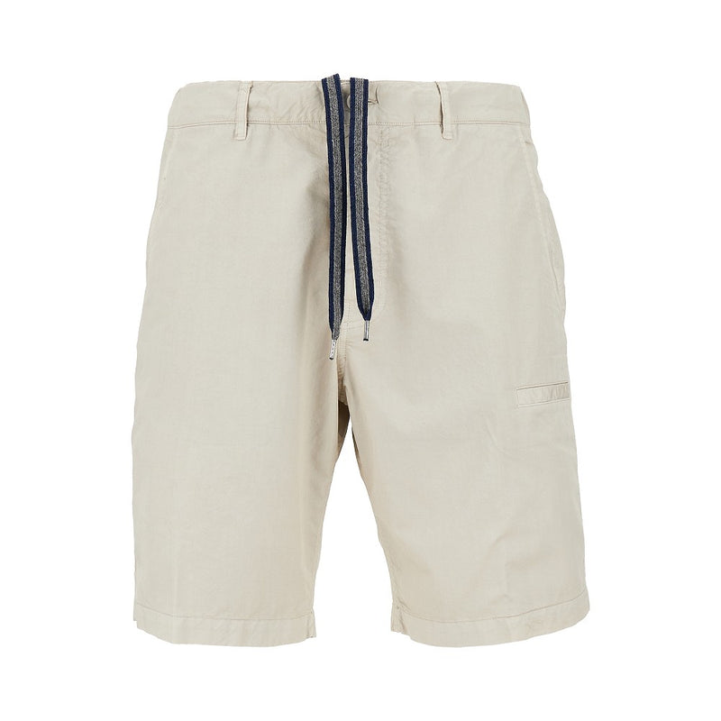 Aspesi Aspesi Cotton Micro Twill Shorts Beige Men - World Class Fashion