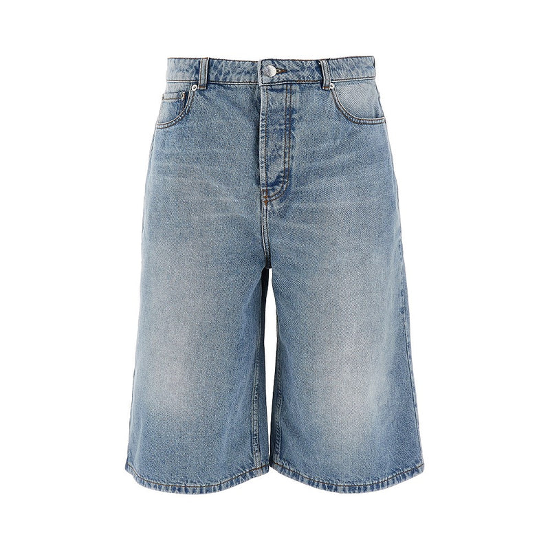 Ami Ami Wide Leg Denim Shorts - World Class Fashion