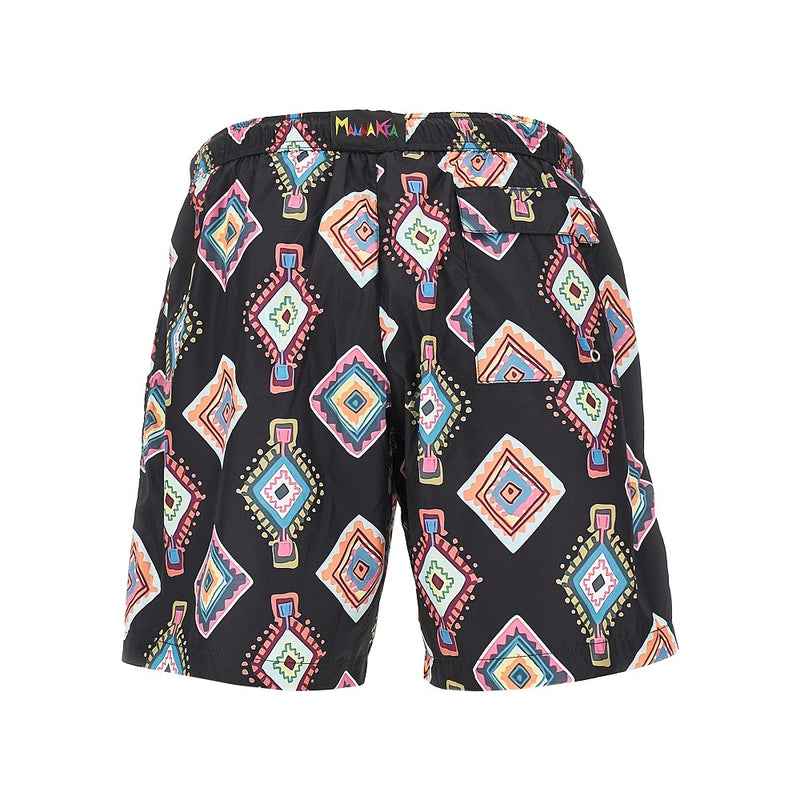 Mauna Kea Mauna Kea Printed Swimshorts Black Men - World Class Fashion