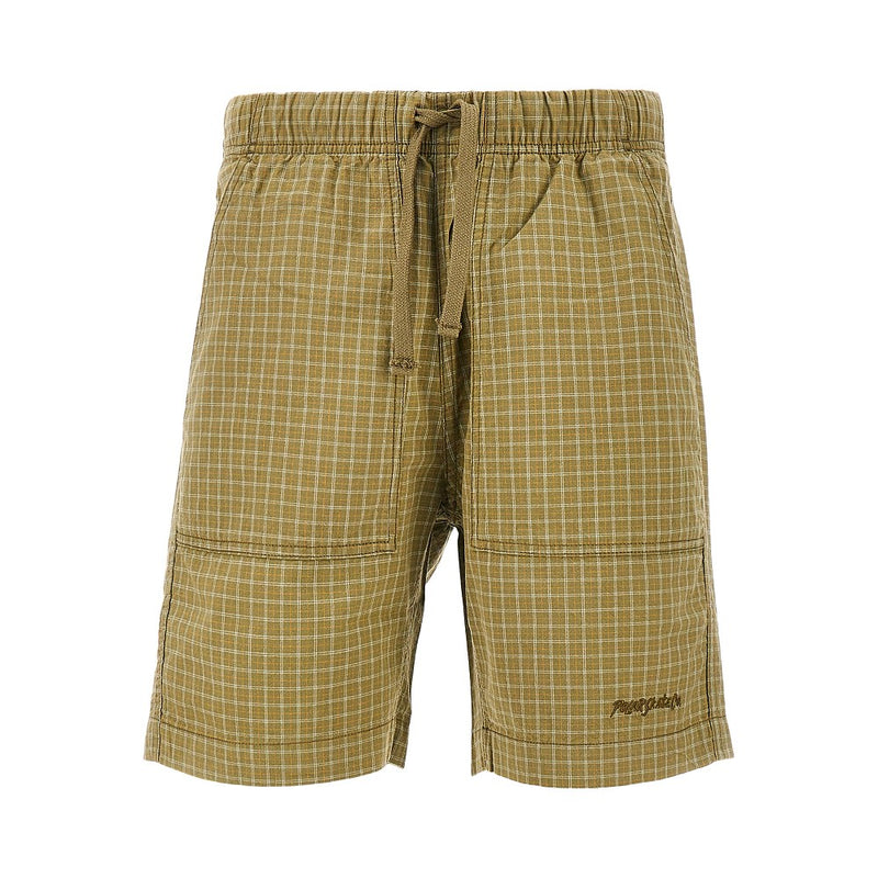 Polar Skate Co Polar Skate Co Check Cotton Hike Shorts Khaki - World Class Fashion