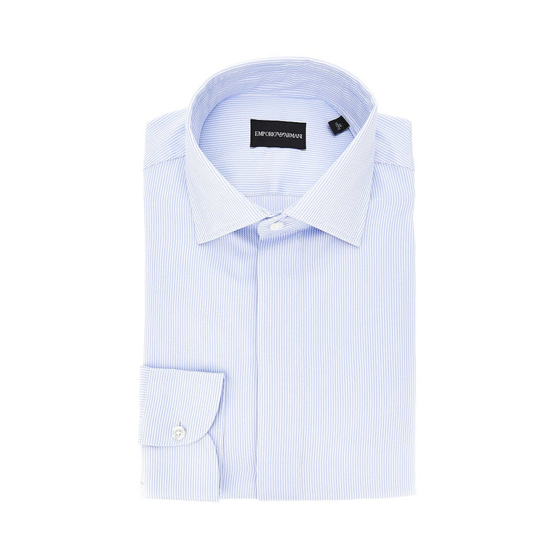 Emporio Armani Emporio Armani Cotton Twill Shirt White Men - World Class Fashion