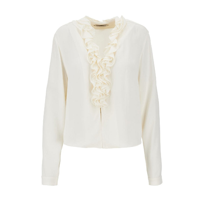 Alberta Ferretti Alberta Ferretti Ruffled Blouse White Women - World Class Fashion