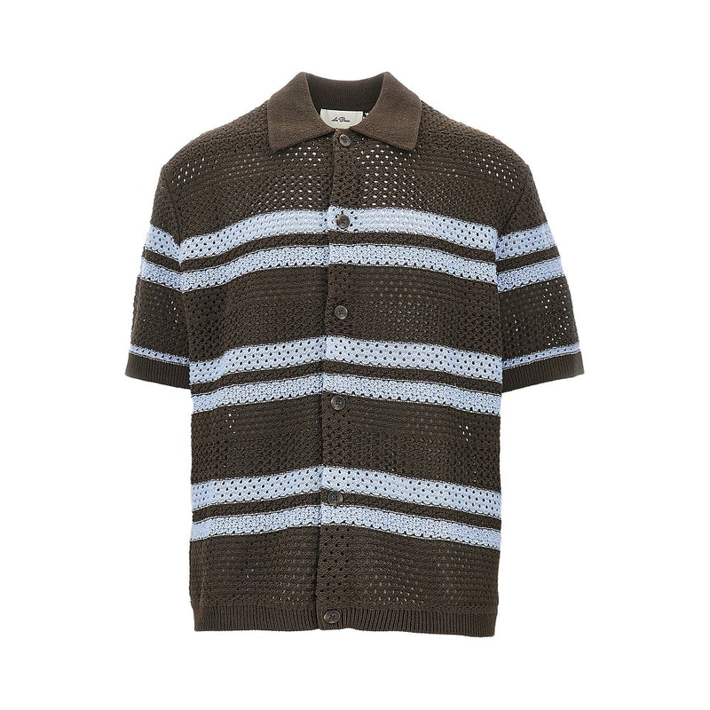 Les Deux Les Deux Gianni Knitted Shirt Brown - World Class Fashion