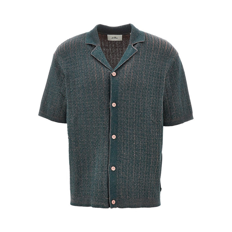 Les Deux Les Deux Evan Knitted Shirt Green - World Class Fashion