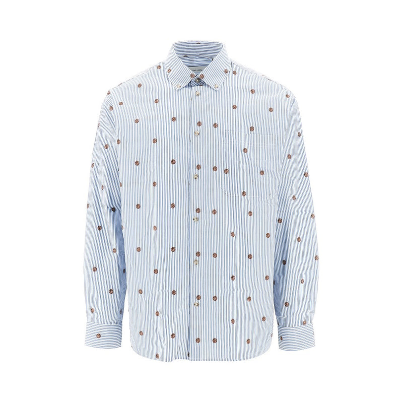 Les Deux Les Deux Kolton Basket Motif Shirt Blue - World Class Fashion