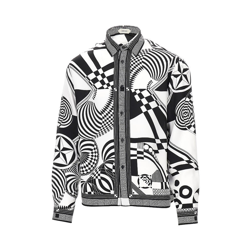 Versace Versace Printed Silk Twill Shirt - World Class Fashion
