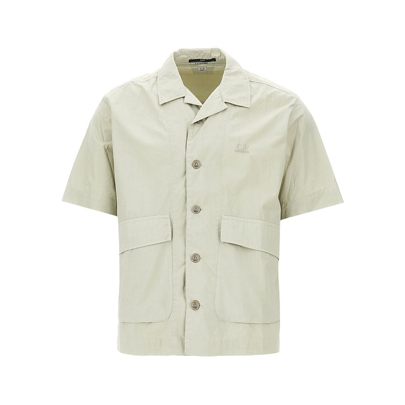 Cp Company Cp Company Poplin Safari Shirt Beige - World Class Fashion