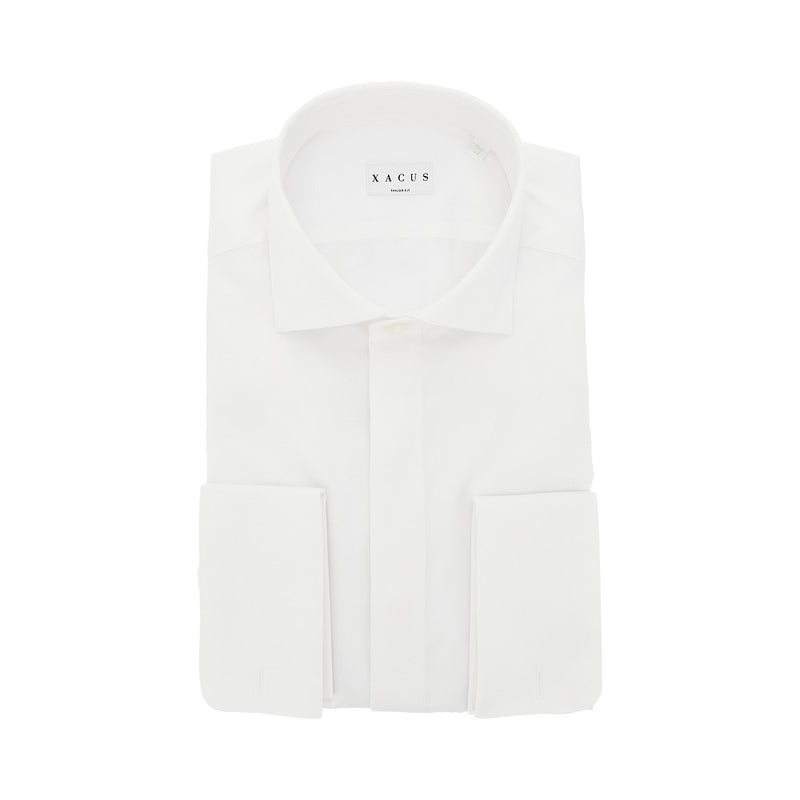 Xacus Xacus Supercotone Tailor Fit Shirt White - World Class Fashion