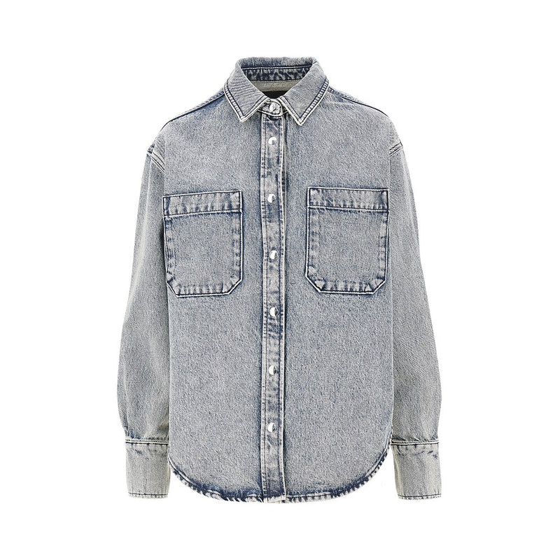 Anine Bing Anine Bing Samy Denim Shirt Blue Women - World Class Fashion